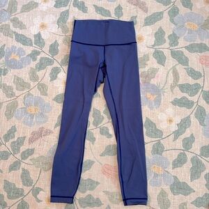 Lululemon wunder train high rise tight 25” gatsby blue